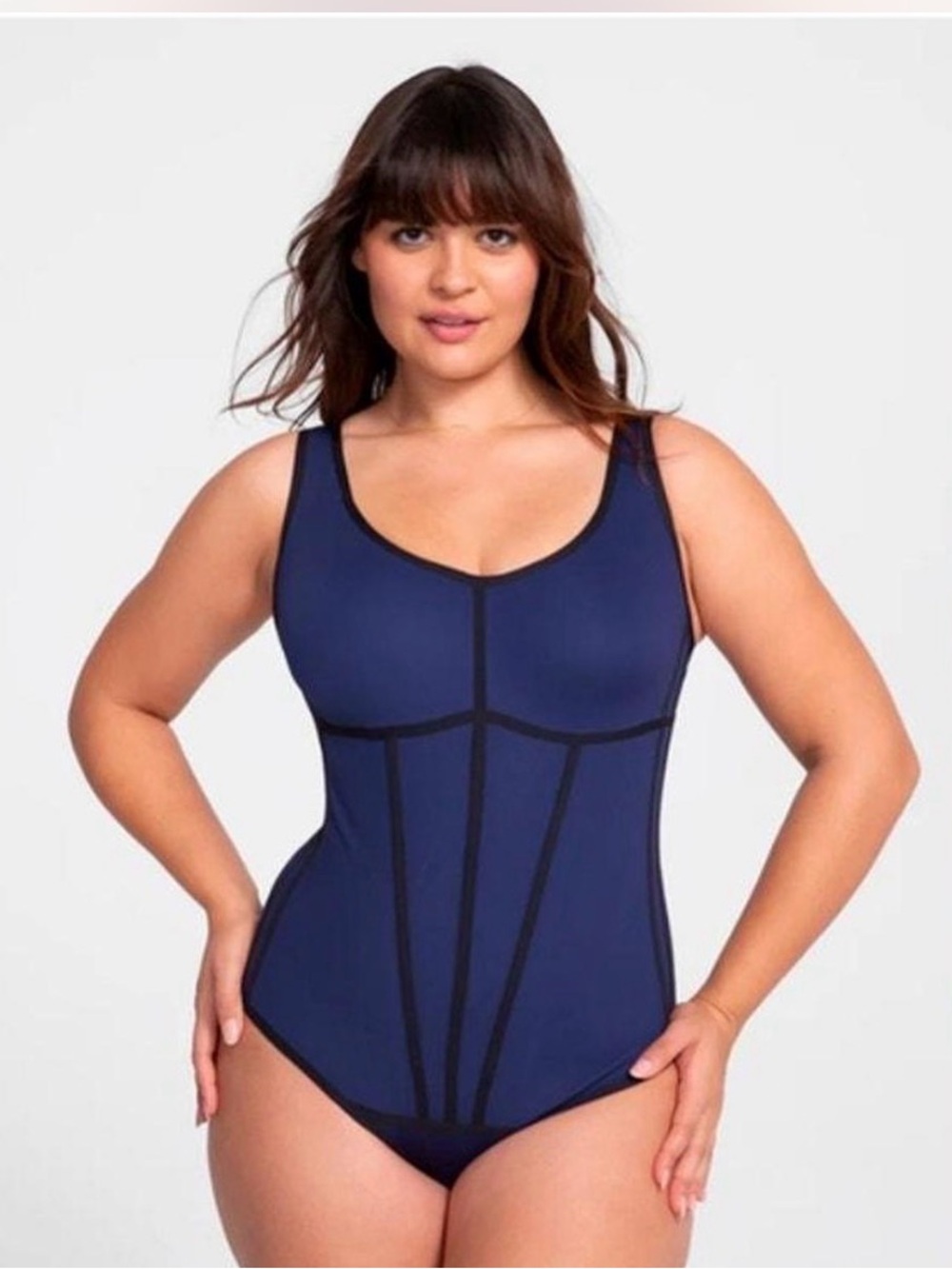 Honeylove Boldness Bodysuit Shapewear Large Firm Control Spandex 1X